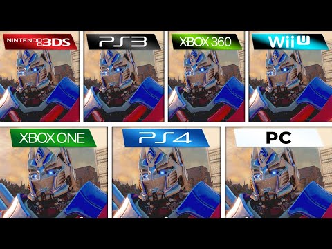 Scène de jeu de Transformers: Rise of the Dark Spark sur Wii U