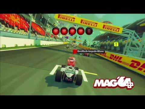ScĂšne de jeu de F1 Race Stars sur Wii U
