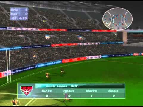 Scène de jeu de AFL Live 2003 sur Xbox