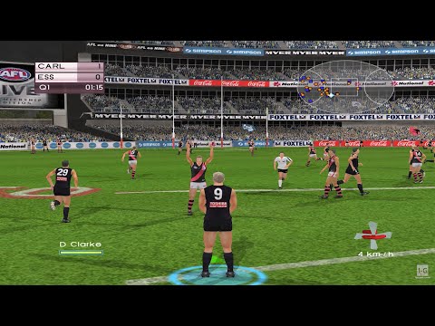 Scène de jeu de AFL Live 2004 sur Xbox