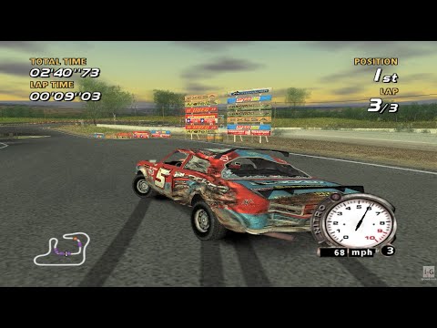 Scène de jeu de FlatOut sur Xbox