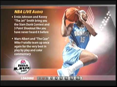 Aperçu du jeu NBA Live 2005 sur Xbox