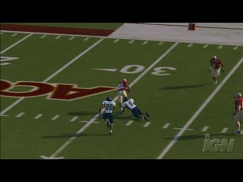 Scène de jeu de NCAA Football 08 sur Xbox