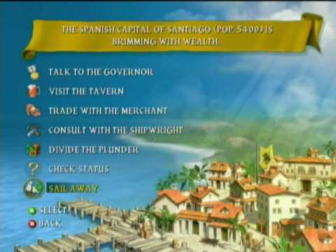 Scène de jeu de Sid Meier's Pirates! sur Xbox