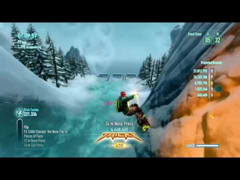 Scène de jeu de SSX Tricky sur Xbox