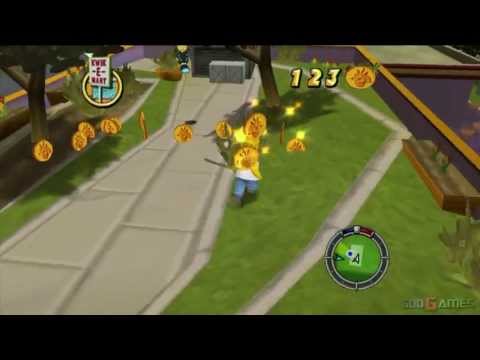 Scène de jeu de The Simpsons: Hit & Run sur Xbox