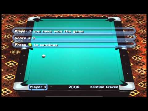 Scène de jeu de Break Nine: World Billiards Tournament sur Xbox