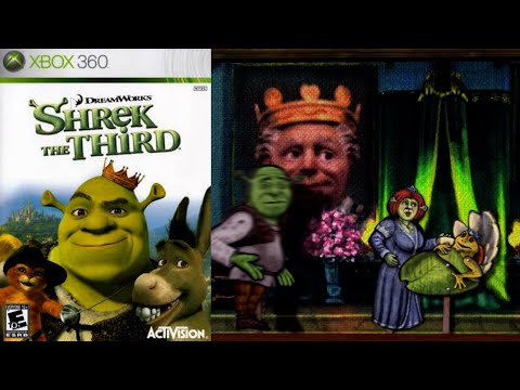 Scène de jeu de Shrek le troisième sur Xbox 360